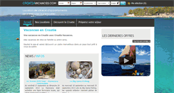 Desktop Screenshot of croatiavacances.com